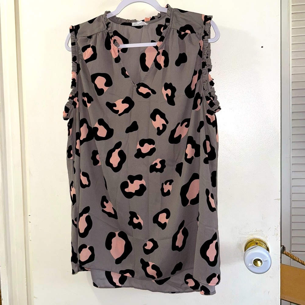 Chic Soul leopard tank size 3XL